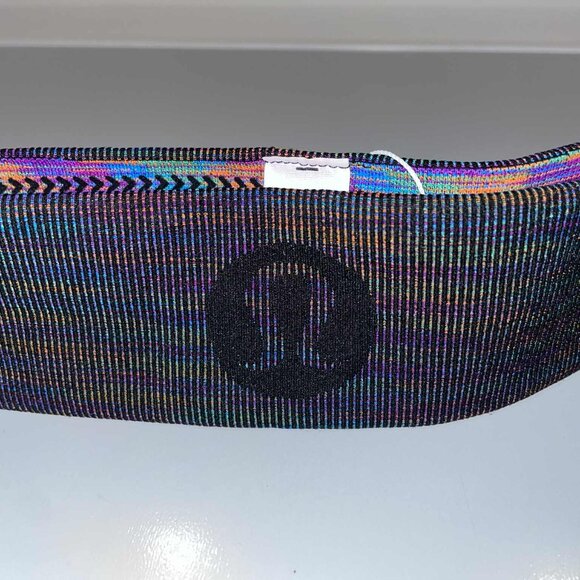 LULULEMON Set of 2 Bangbuster / Headband – NEW WITH TAGS Rainbow & Herringbone - Picture 5 of 6